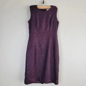 Milly Sheath Dress Wool Blend Sleeveless Formal Office Career Wedding Holiday 2